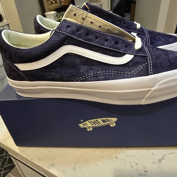 VANS Premium Old Skool 36 Baritone Blue - VN000CNGCIE PIG SUEDE MENS SIZE 13 NEW - Picture 1 of 11